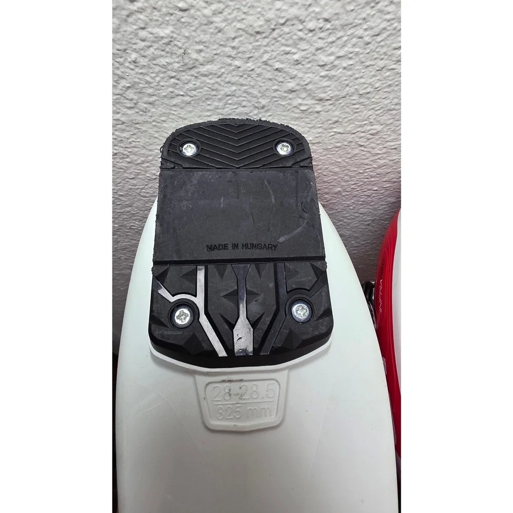 Nordica Speedmachine 100 Ski Boots Mens 28.5 Red White All Mountain Alpine Skiin